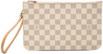 Louis Vuitton Pre-owned Neverfull Pouch - Dames - Vintage Clutch - Wit - ONE Size - Vintage