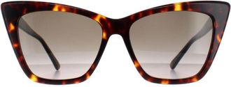 Jimmy Choo London Cat Eye Womens Havana Brown Gradient LUCINE/S - One Size