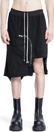 Rick Owens Hollywood Dracca Skirt in Cotton Canvas