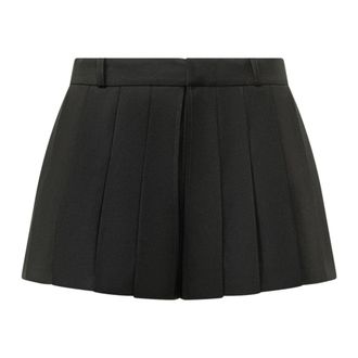 Coperni Short Skirts, female, Black, Size: XS Multi Pleats Shorts