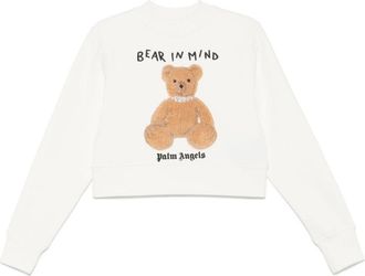 Palm Angels White Bear In Mind Sweatshirt