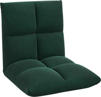 vidaXL Sill&oacute;n Ajustable Verde Oscuro Terciopelo Vidaxl