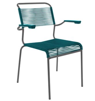 Schubiger M&ouml;bel Spaghetti-Stuhl S&auml;ntis mit Armlehnen