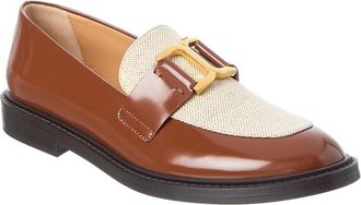 Chloé Marcie Canvas & Leather Loafer