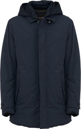 Moorer Nylon Jacket With Hood And Functional Design