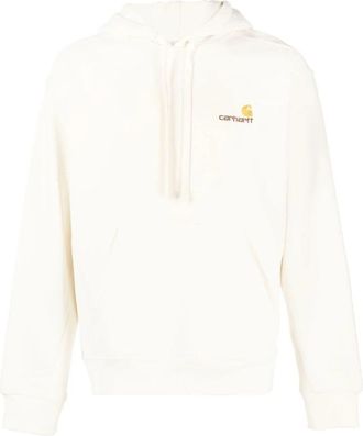 Carhartt Work in Progress American Script Hoodie - Heren - Hoodies - Beige - XL - Katoen - Hoodies & sweatvesten
