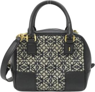 Loewe Pre-owned Amazona Mini Bag - Dames - Vintage Mini Tas - Zwart - ONE Size - Leer - Vintage