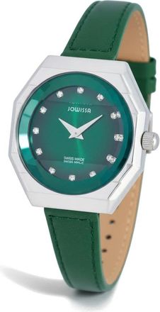 Jowissa I.0733.S Horloge - Dames - Horloges - Groen - ONE Size - Leer - Accessoires