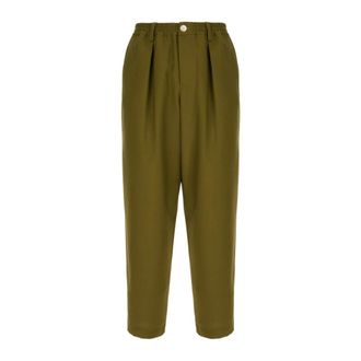 Marni Straight Trousers, male, Green, Size: L Straight Trousers