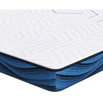 vidaXL Mattress Pads White and Blue 120 x 200 cm Vidaxl