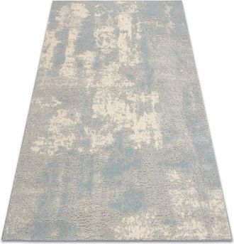 RugsX Flux 461.2.ae500 Alfombra De Lana Osta - Abstracci&oacute;n, Estructural, Loft Crema / Azul Beige 200x300 Cm