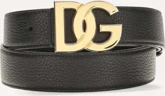 Dolce & Gabbana Calfskin leather Belt Male 100