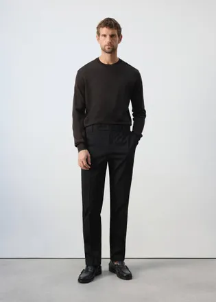 Mango Pantaloni Dublino chino slim-fit nero - Uomo - 44 - MANGO MAN