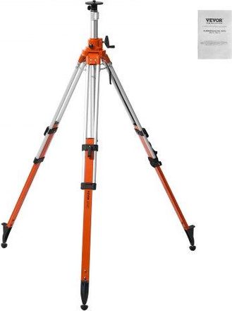 OEM Tr&iacute;pode Para Nivel L&aacute;ser, Montaje Con Rosca De 5/8-11, Ajuste De Altura De 45,07 A 114,37 Pulgadas, Tr&iacute;pode De Medici&oacute;n Resistente, Con Burbuja De Niv