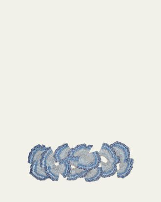 Kim Seybert Lagoon Beaded Table Runner, 16 x 39