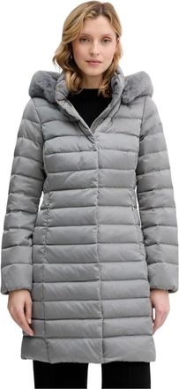 Geox Bettanie Down Coat - Dames - Dons jassen - Grijs - M - Polyester - Jassen