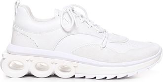 Ferragamo Sneakers With Gancini Plaque