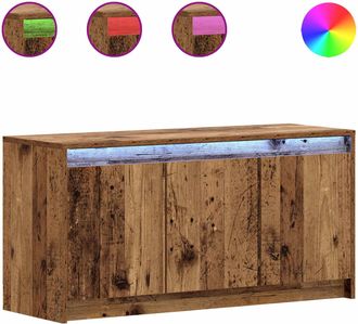 vidaXL Mueble De Tv 100 X 34 X 50 Cm Madera Envejecida Vidaxl