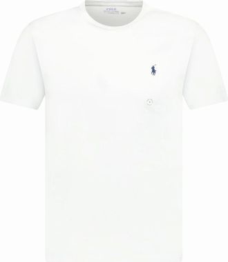 Polo Ralph Lauren Mens Polo Ralph Lauren Custom Slim Fit T-Shirt in White - Size: 38