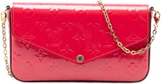 Louis Vuitton Pochette Pochette Felicie in pelle Vernis con monogramma 2016 - Rosso