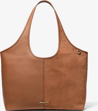 Michael Kors Henly Large Leather and Suede Tote Bag