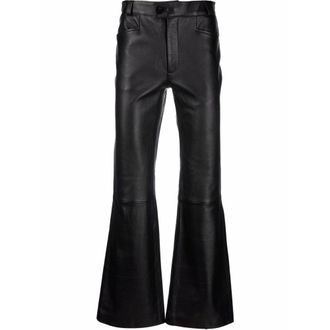 Ernest W. Baker Leather Pants Nero-Uomo