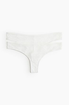H&M 2er-Pack Brazil Slips - White