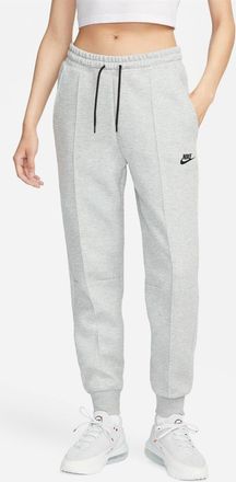 Nike Womens Sportswear Tech Fleece Mid Rise Joggers in Grey - Size 18 UK