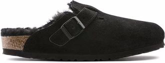 Birkenstock Boston Shearling Suede Size: 44, colour: BLACK