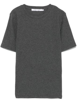 Sams&oslash;e & Sams&oslash;e Fijngeribbeld T-shirt - Grijs