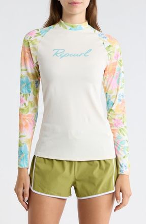 Rip Curl Catalina Island Long Sleeve Rashguard in Multicolor at Nordstrom, Size Xx-Small