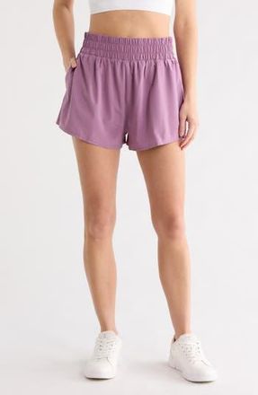 Zella Interval High Waist Flowy Shorts in Purple Grapeade at Nordstrom Rack, Size X-Small