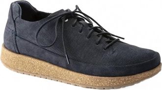 Birkenstock Womens Honnef Low Suede Leather Shoes In Midnight