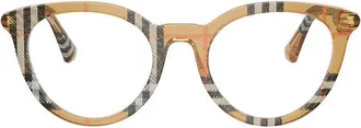 Burberry BE24294163 Striped Acetate Eyeglasses - Brown