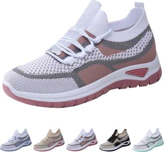 Generic Womens Trainers with Lacing Arch Support Running Shoes Outdoor Running Sporty Sports Shoes Breathable Comfortable Soft Lightweight Trainers Walking Sh