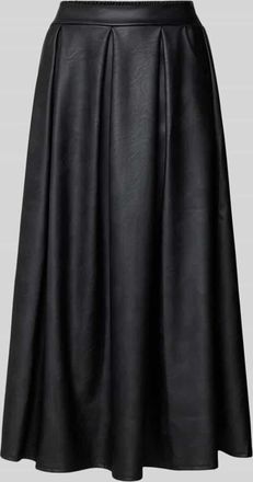 Zabaione Midirock mit elastischem Bund in Black, Größe XL