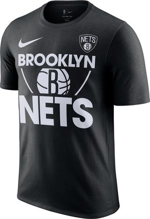 Nike Brooklyn Nets Courtside Nike Mens NBA T-Shirt in Black | HQ0585-010