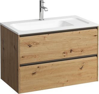 Laufen Laufen - Meda Meuble Sous-lavabo, 2 Tiroirs, Syst&egrave;me De Rangement