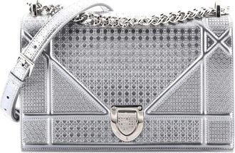 Dior Diorama Flap Bag Cannage Embossed Calfskin Medium shoulder bag - Groen