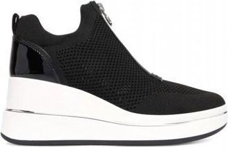 Michael Kors Emmy Wedge Sneakers - Dames - Sneakers - Zwart - 39 EU - Schoenen