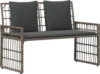 vidaXL Banco De Exterior 2 -seater 116 X 55 X 82 Cm Acero Y Polirat&aacute;n Vidaxl