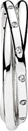 Pandora Crossover Pav&eacute; Triple Band Ring - Dames - Ringen - Wit - ONE Size - Accessoires