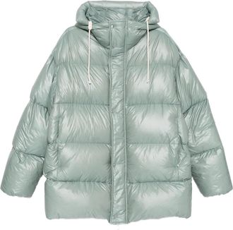 Jil Sander down jacket - men - Goose Feather/Goose Down/Polyamide/Polyamide - S - Green