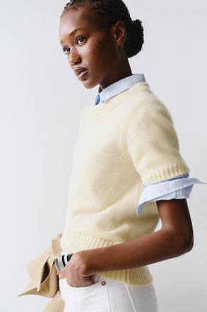 Maeve Mercer Cashmere Short Sleeve Sweater
