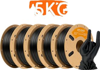 OEM Filamento De Fibra De Carbono Para Impresoras 3d, 1,75 Mm De Di&aacute;metro, Alta Resistencia, Negro - 5 Kg