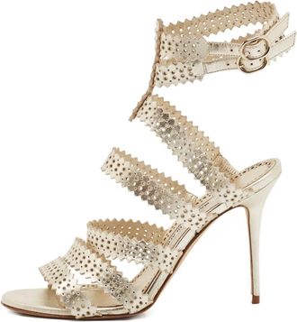 Manolo Blahnik Sandali con dettaglio cut-out 110mm 2024 - Giallo