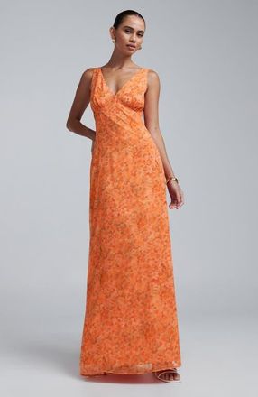 BWLDR Chelsea Dress in Orange Bloom at Nordstrom, Size 8