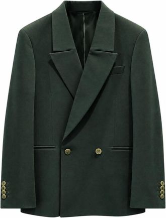 Costumein Blazer in lana regular-fit - - Jackets - Uomo - Verde - M