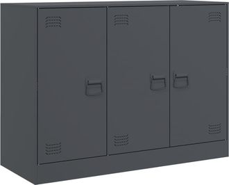 vidaXL Credenza Antracite 99x39x73 Cm In Acciaio - Vidaxl