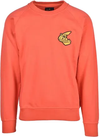 Vivienne Westwood Anglomania Oversized Crewneck Sweatshirt with Embroidered Emblem